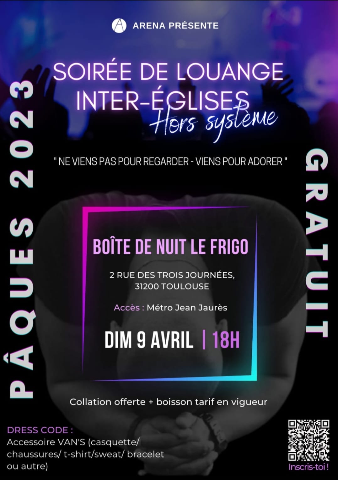 Soirée de louange hors système